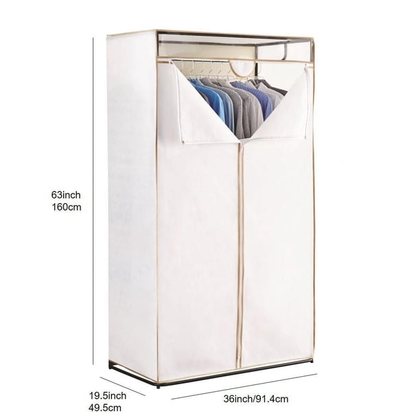 m’s closet Mainstays All Metal 36 Inch Clothes Closet,Single Tier Zippered