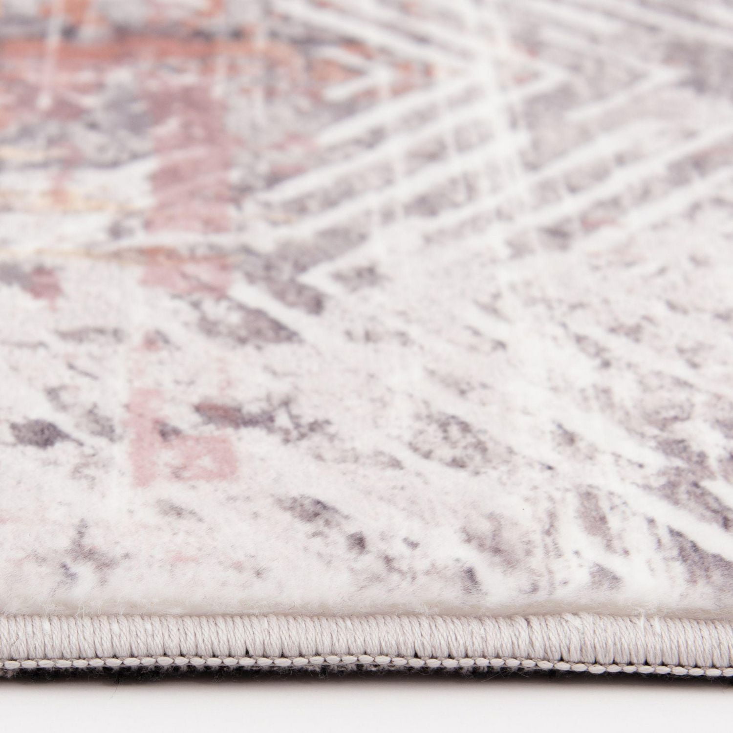 Tapis tissé gris clair et violet Banburry
