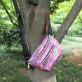 thumbnail image 4 of Women Workout Pouch Reflective Faux Leather Fanny Pack Cross Body Bag for Ladies, 4 of 8