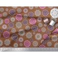 thumbnail image 2 of Soimoi Poly Georgette Fabric Mandala Kaleidoscope Decor Fabric Printed Yard 42 Inch Wide, 2 of 3