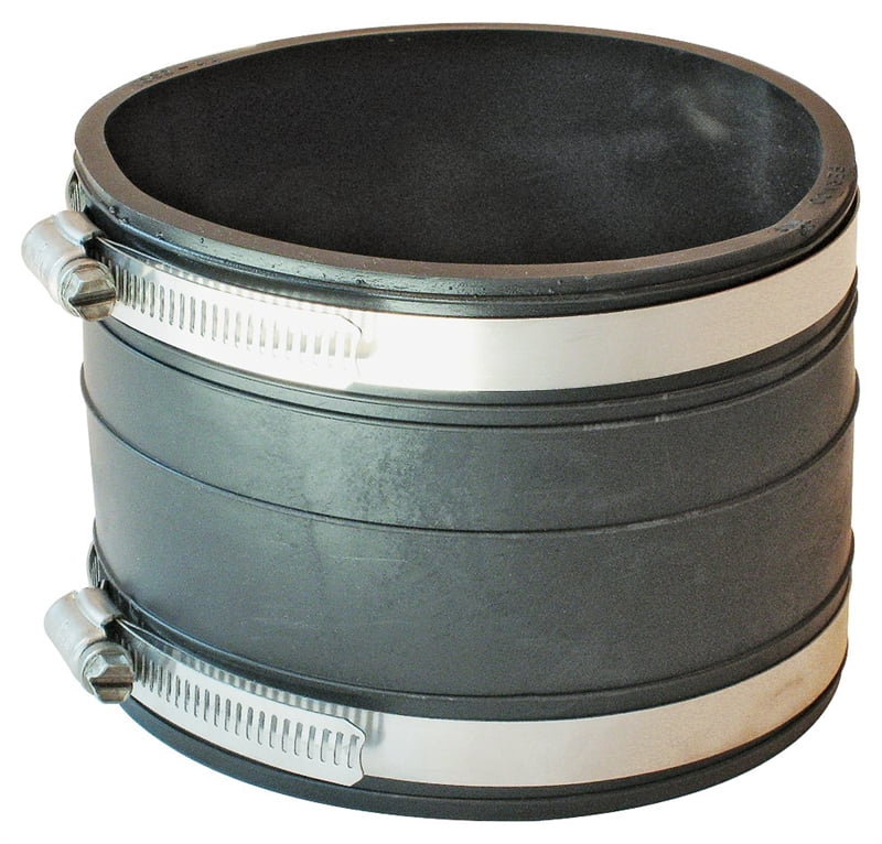 Fernco 1060 Raccord Flexible, 4 Po x 3.97 Po, Douille en Plastique, 4.3 psi, PVC
