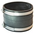 thumbnail image 1 of Fernco 1060 Raccord Flexible, 4 Po x 3.97 Po, Douille en Plastique, 4.3 psi, PVC, 1 of 5