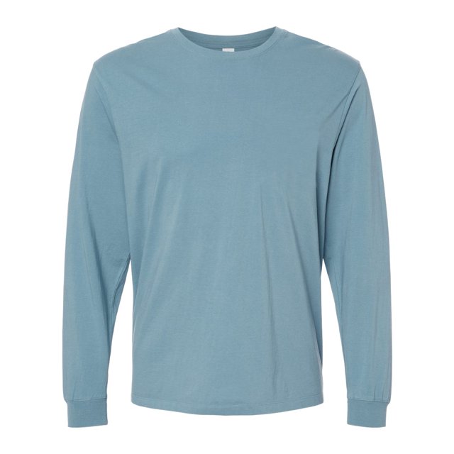 SoftShirts T-Shirt à Manches Longues Bio pour Adulte, S, Ardoise