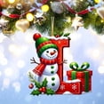 thumbnail image 4 of Bdday 26 Letters Christmas Tree Decoration Pendant Christmas Tree Ornaments Personalized DIY Christmas Ornaments Christmas Decoration Xmas Tree Hanging Decor Feature, 4 of 4