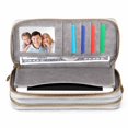 thumbnail image 3 of Womens Double Zipper Wallet Clutch Purse with Phone Holder, 3 of 5