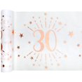 thumbnail image 1 of Elegant Rose Gold 30th Birthday Table Runner - Elevate Your Party With Stylish Aesthetics, 1 of 4