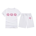 thumbnail image 3 of Zecgelong T-Shirt à Col Rond Imprimé à Manches Courtes pour Enfants pour Garçons et Filles Ensembles de Sport pour Filles, 3 of 3