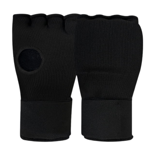 jinwen Gants de Boxe Demi-Doigts pour Sparring MMA Muay Thai Noir