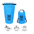 thumbnail image 4 of Waterproof Bags Multifunctional Outdoor Backpack Large-Capacity Equipment Foldable Kayak Rafting Bag Pool Beach Sports Dark Blue 15L Shoulders, 4 of 9