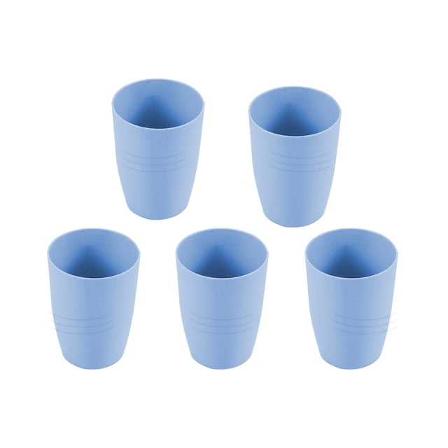 Aqestyerly Ensemble de Gobelets en Paille Plastique Réutilisables Empilables Gobelets Multicolores avec Couvercles pour Voyage Cuisine Bureau Usage pour Boire HWRETIE