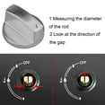 thumbnail image 4 of 2PCS Rotary Switches Round Knob Stove Burner Oven Kitchen Parts Handles Metal Fire Switch Button, 6mm, Type 1, 4 of 8