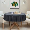 thumbnail image 3 of Nappe Ronde en Plastique Transparent Vinyle PVC Protège-Nappe Anti-Déversement d'Huile Essuyable Propre Housse de Table pour Tables à Manger Fêtes Camping Cristal Clair, 3 of 7