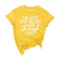 thumbnail image 2 of Birdeem Femmes Filles Grande Taille T-Shirts Imprimés Manches Courtes Col Rond T-Shirt Blouse Hauts, 2 of 7