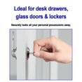 thumbnail image 4 of Xingzhi Locks For Home plistic Easy To Install Silver Comes With 2 Keys Locker Lock 5pcs 25mm, 4 of 6