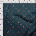thumbnail image 2 of oneOone Cotton Poplin Fabric Geometric Line Ikat Printed Craft Fabric BTY 56 Inch Wide, 2 of 4