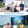 thumbnail image 3 of Mistaha 60 inch Projection Screen Portable Foldable Projection Screen 16:9 Polyester Projector Screen for Home, 3 of 8