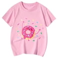 thumbnail image 4 of Tunique Chat et Enfants Imprimé Mignon Manches Courtes Col Rond T-Shirt, 4 of 4