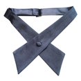 thumbnail image 3 of TOPTIE Nœud Papillon Croisé Ajustable en Polyester pour Uniforme Scolaire pour Femmes, Gris, 3 of 10