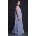 thumbnail image 4 of Bimba Robe de Nuit Longue à Bretelles Spaghetti Imprimée de Marguerites Florales Bleu Lavande pour Femmes, Robe Maxi de Sommeil, X-Small, 4 of 5