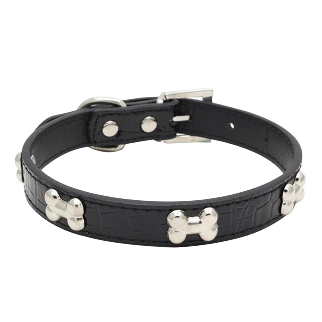 Collier pour Animal de Compagnie Mode Os en Métal Collier pour Chien Ajustable Collier pour Chat Collier pour Chiot