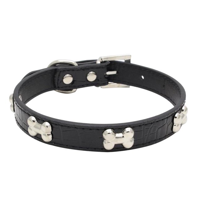 Collier pour Animal de Compagnie Mode Os en Métal Collier pour Chien Ajustable Collier pour Chat Collier pour Chiot