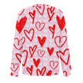 thumbnail image 5 of Chemise de Saint-Valentin pour Femmes 2024 Col Rond Chemises Décontractées Cœur d'Amour Graphiques Tees Manches Longues Amples Pull Tops Mode Vacances T-Shirt, 5 of 5