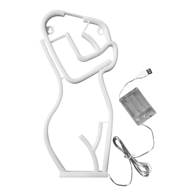 Dvkptbk Néon Enseigne pour Femme, Lumières Néon LED, Barre de Lampe de Modélisation, Barre de Dégagement, Décoration, Lampe Suspendue, Déco Maison