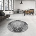 thumbnail image 4 of Ahgly Tapis d'Intérieur Lavable en Machine Carré Gris Nuage Gris, 4 Pieds Carré, 4 of 7