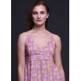 thumbnail image 3 of Bimba Robe Longue Chic à Imprimé Floral pour Femme, Style Bohème, Maxi d'Été, Tenue de Plage - Moyen, 3 of 6