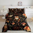 thumbnail image 1 of Erosebridal Cartoon Fox Bedding Full Comforter Set, Jungle Animal Down Comforter, Boho Botanical Decor, Reversible 3 Pieces, 1 of 8