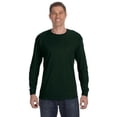thumbnail image 1 of Gildan T-Shirt Homme à Manches Longues en Coton Lourd 5.3 oz. Vert Forêt Large, 1 of 1