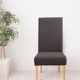 thumbnail image 4 of Bargain Violete Solid Color Brushed High Elastic Chair Cover Soft And Comfortable Chair Seat Cover -proof And Dirt- Chair Slipcover Suitable For Dining Chair, 4 of 4