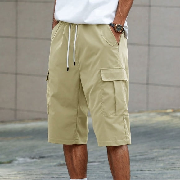 Pantalon Cargo pour Homme pour Activités de Plein Air avec Multiples Poches pour Tenue Décontractée Idéal pour les Aventures d'Été et l'Usage Quotidien