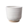 thumbnail image 1 of BHG PL cache-pot à rayures horizontales blanches de 6.8", 1 of 8