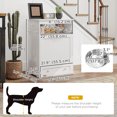 thumbnail image 3 of PawHut Pet Feeder Station Storage Cabinet, Storage Container, White, 3 of 10