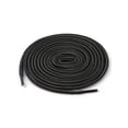 thumbnail image 1 of INSPIRE CHIC Unisex Round Rope Dual Colored Striped 1/5 Thick Boot Shoelace 120cm / 47.24" Dark Gray Black, 1 of 4