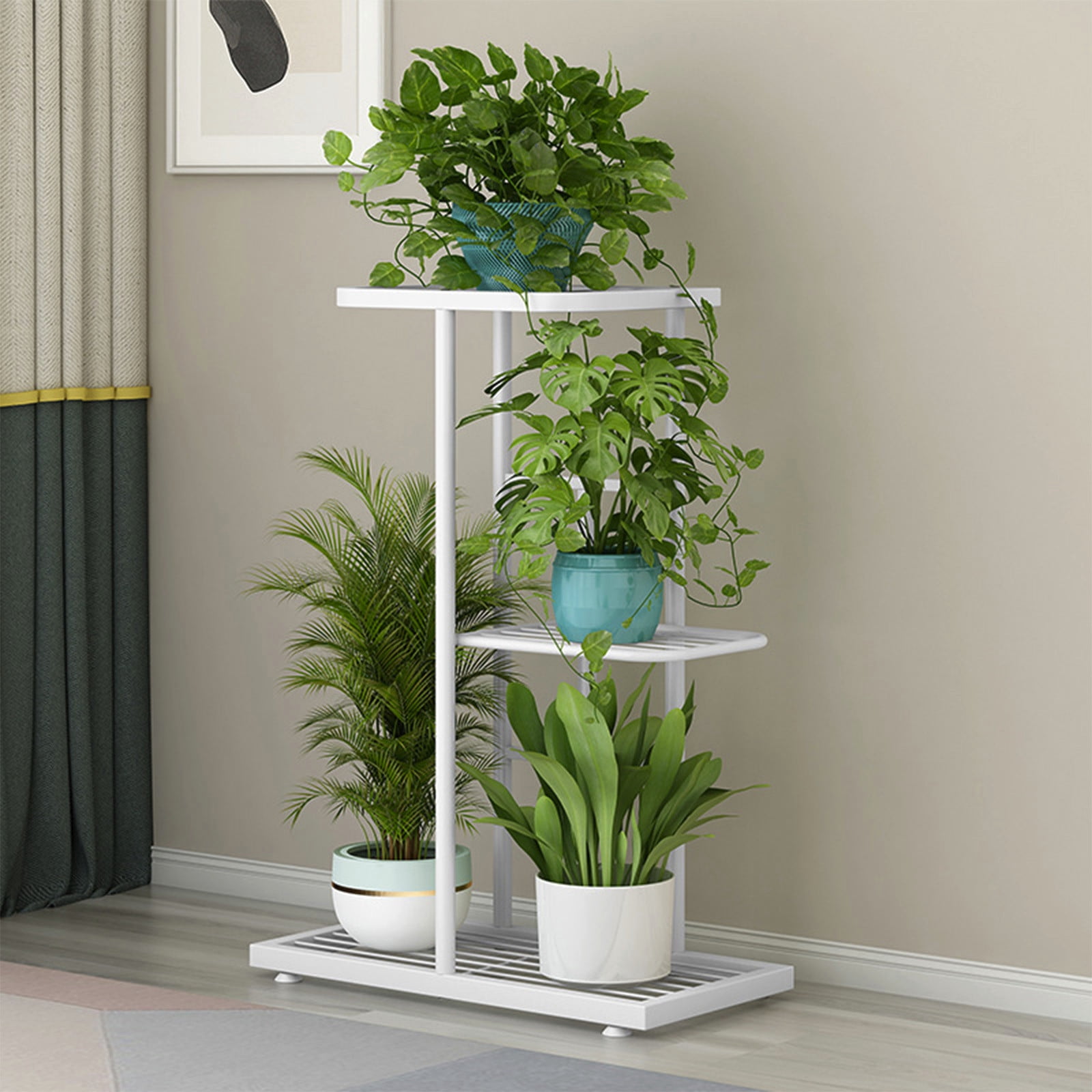 Iron Rack 3 Tier RRJ 3 Tier Plant Stand for Indoor Plants, Iron Flower Display Rack ...