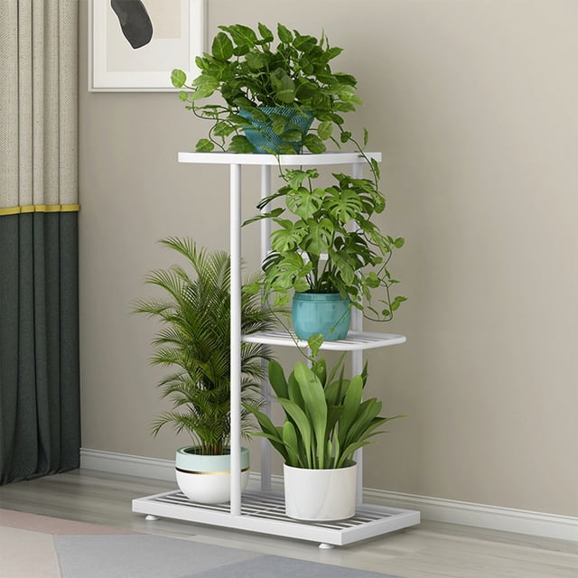 Everyday Low Price! 3 Tier Iron Plant Stand, Multi-Layer Concise Flower Display Rack, Space-Saving Planter Holders for Home, Office, Garden, and Living Room Decorative Plant Shelves