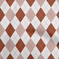 thumbnail image 1 of oneOone Viscose Chiffon Brown Fabric Check Argyle Sewing Craft Projects Fabric Prints By Yard 42 Inch Wide, 1 of 4