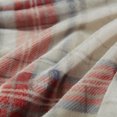 thumbnail image 4 of Nestl Ultra Plush Heavy Thick Raschel Imitation Mink Bed Blanket, 55 x 82, Red Plaid, 4 of 5