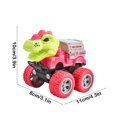 thumbnail image 3 of Dinosaur Construction Car Toy, Press And Go Motion Vehicle, Simulation Excavator Truck Model, Inertia Powered Push Drive Toy, Durable Plastic Engineering Vehicle With Grip Wheels, 3 of 6