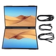 thumbnail image 2 of Écran Portable à Double Écran, Haut-Parleur Intégré 3 Modes d'Affichage 1200P 120Hz Rallonge d'Écran Pliable pour Portable 14 Po Type-C Interface Multimédia HD pour PC, 2 of 7