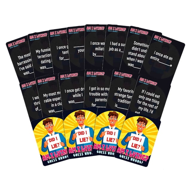 Hearth & Gear 50 Interactive Board Game Cards For Lying People Drinking Game Cards Gathering Drinking Table Atmosphere Cards An Flush Game Drafting Game 5ps Game Game Holder for Adults Backspin Game