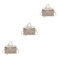 thumbnail image 2 of Youkk Canvas Functional And Practical Handbag For Women Classic And Timeless Style Gift Handbags For Women Beige 3Set, 2 of 6
