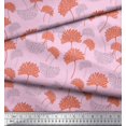 thumbnail image 2 of Soimoi Moss Georgette Fabric Flower Artistic Print Fabric by Yard 42 Inch Wide, 2 of 3
