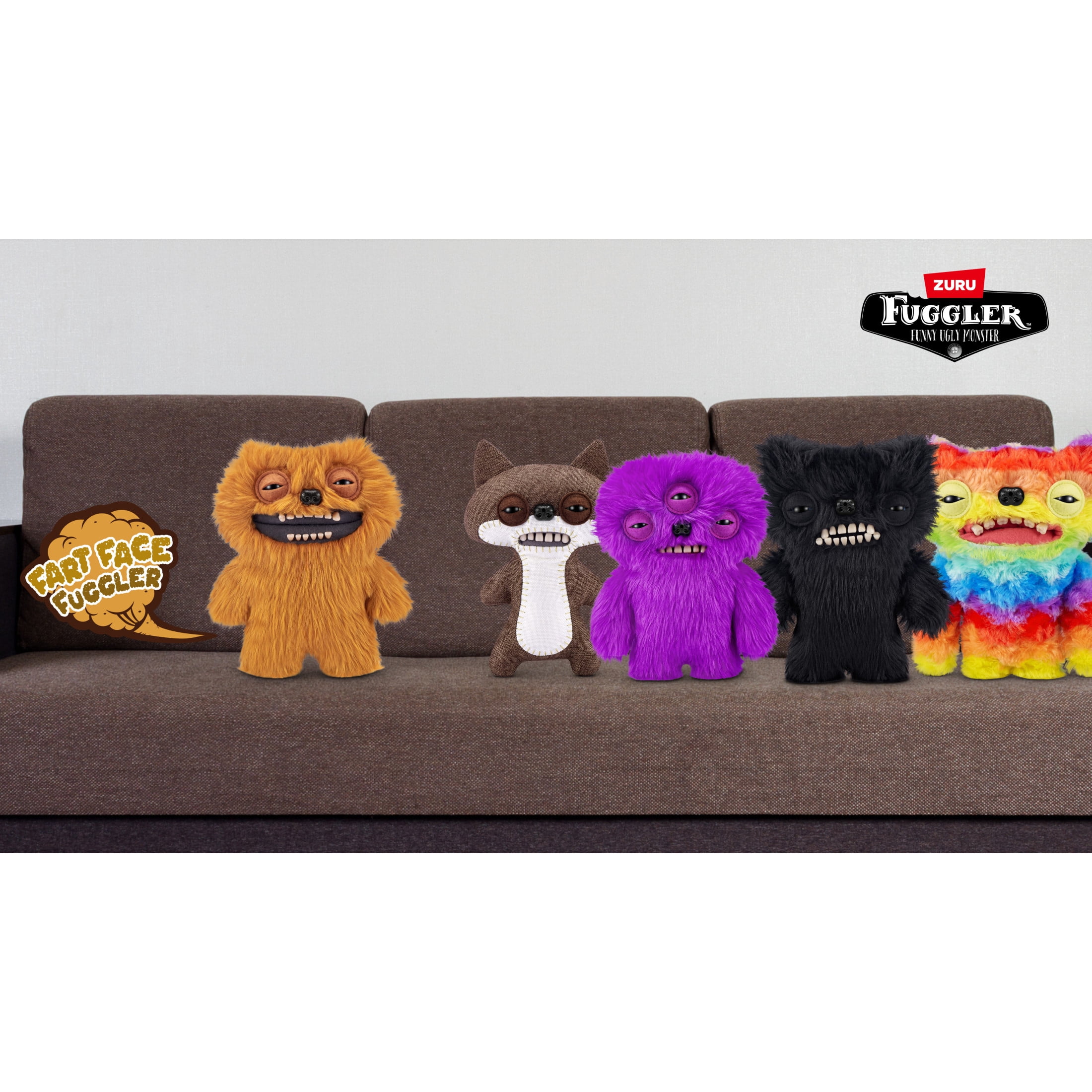 Fuggler Fart Face 9 pouces Assortiment Série 1 de ZURU, Funny Ugly Monster Jouet en peluche