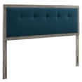 thumbnail image 1 of Draper Tufted Queen Fabric and Wood Headboard - Gray Azure, 1 of 4