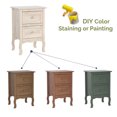 thumbnail image 3 of Ktaxon Nightstand End Table with 2 Drawer, Wood Finish, 3 of 8
