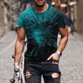 thumbnail image 5 of Chemises à Manches Courtes pour Hommes Nouvelle Mode T-Shirt 3D Impression Faisceau Ciel Manches Courtes Col Rond T-Shirt Décontracté Haut de Sport Blouses Chemises Hommes Manches Courtes, 5 of 5