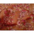 thumbnail image 4 of oneOone Silk Tabby Fabric Leaves|Floral & Paisley Block Print Fabric BTY 42 Inch Wide, 4 of 4
